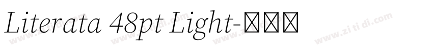 Literata 48pt Light字体转换